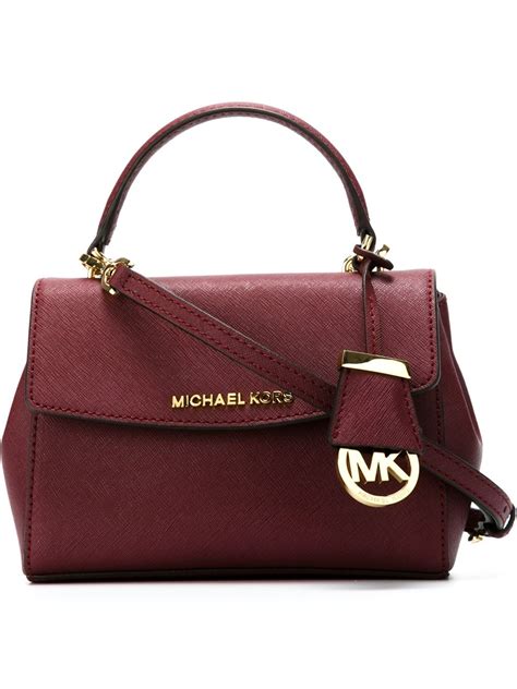 michael kors ava extra small red|michael kors extra small bag.